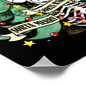 Funny Skeleton Hot Cocoa Sorta Merry Sorta Y Soky  Poster (Ecke)