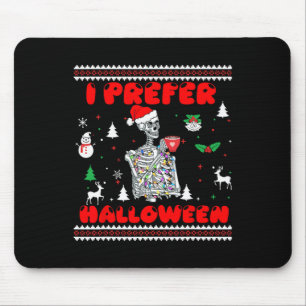 Funny Skeleton I Bevorzuge Halloween Weihnachten S Mousepad
