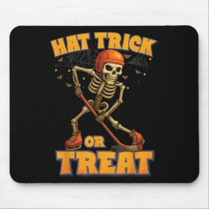 Funny Skeleton Ice Hockey Player Halloween Kostüm Mousepad