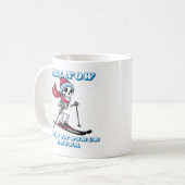 Funny Skeleton Kaffeetasse (Vorderseite Links)
