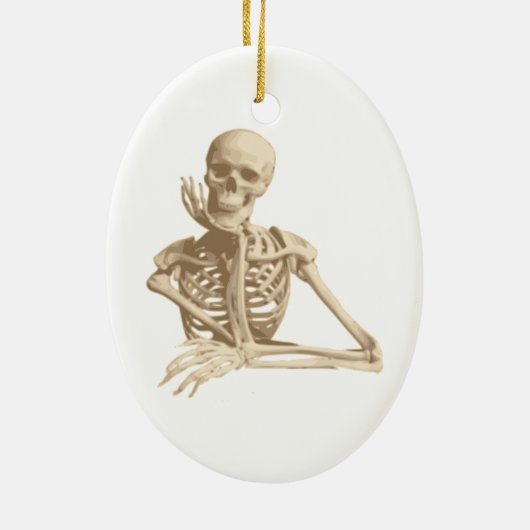 Funny Skeleton Keramikornament (Hinten)