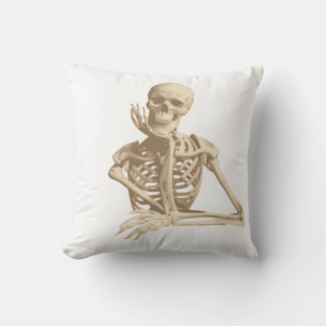 Funny Skeleton Kissen (Vorderseite)