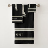 Funny Skeleton Legs Schwarz-weiß Spooky Halloween Badhandtuch Set (Insitu)