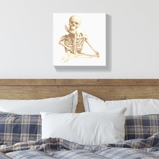Funny Skeleton Leinwanddruck (Insitu (Schlafzimmer))