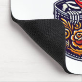 Funny Skeleton Mariachi Guitar Pocket Cinco De May Mousepad (Ecke)