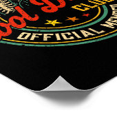 Funny Skeleton Member Cool Dads Club Father's Day  Poster (Ecke)