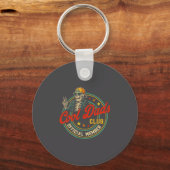 Funny Skeleton Member Cool Dads Club Father's Day Schlüsselanhänger (Vorderseite)