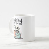 Funny Skeleton Morning Tasse (Vorderseite Links)
