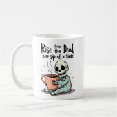 Funny Skeleton Morning Tasse (Links)