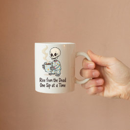 Funny Skeleton Morning Tasse
