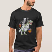 Funny Skeleton Mummy Dinosaur T Rex Candy Grab Hal T-Shirt (Vorderseite)