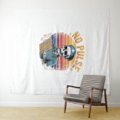 Funny Skeleton Nurse No Puldesign - Dunkler Spaß Wandteppich (Beispiel (Horizontal))