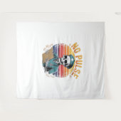 Funny Skeleton Nurse No Puldesign - Dunkler Spaß Wandteppich (Vorderseite (Horizontal))