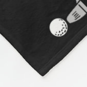 Funny Skeleton Playing Golf Lovers Spooky Hallowee Fleecedecke (Ecke)