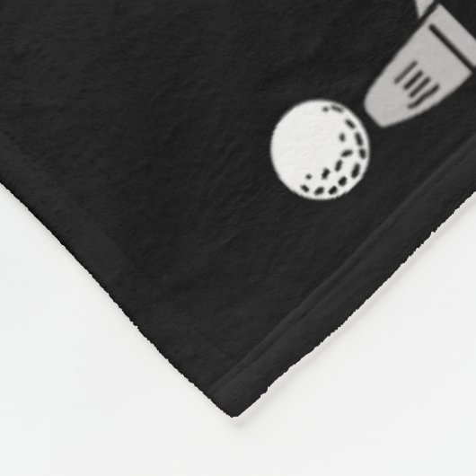 Funny Skeleton Playing Golf Lovers Spooky Hallowee Fleecedecke (Ecke)