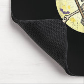 Funny Skeleton Playing Hockey Funny Halloween Men  Mousepad (Ecke)