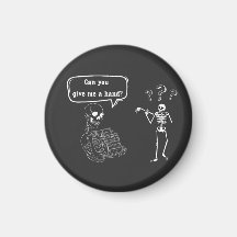 Funny Skeleton Puff kannst du mir helfen