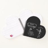 Funny Skeleton Puff kannst du mir helfen Notizblock (Innenseite)