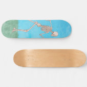 Funny Skeleton Running Skateboard (Horizontal)