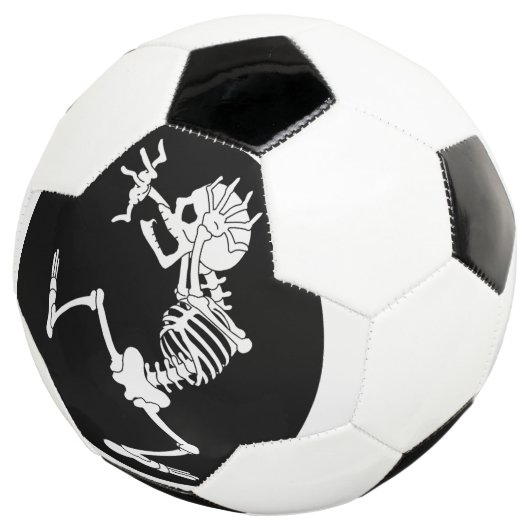 Funny Skeleton Soccer Ball (Dreiviertel)