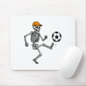 Funny Skeleton Soccer Ll Halloween Costume  Mousepad (Mit Mouse)