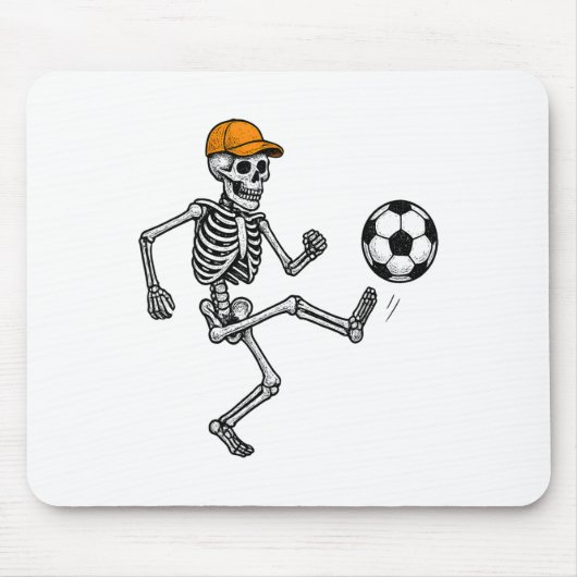 Funny Skeleton Soccer Ll Halloween Costume  Mousepad (Vorne)