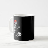 Funny Skeleton Soccer Men Boys Kids Halloween Cost Kaffeetasse (Vorderseite Links)