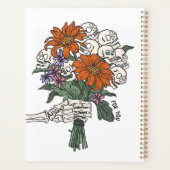 Funny Skeleton Spooky Vibes Fall Planer (Rückseite)