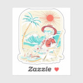 Funny Skeleton Summer Aufkleber (Blatt)