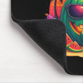Funny Skeleton Summer Summerween Watermelon Jack-o Mousepad (Ecke)