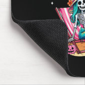 Funny Skeleton Summerween Mermaid Beach Halloween Mousepad (Ecke)