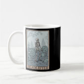 Funny Skeleton Tarot Card Deadlifter Bodybuilding Kaffeetasse (Links)
