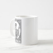 Funny Skeleton Tarot Card Nie besser Skull Hallo Kaffeetasse (Vorderseite Links)