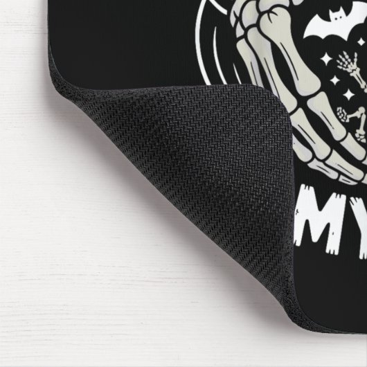 Funny Skeleton There's Skelly In My Belly Pregnant Mousepad (Ecke)