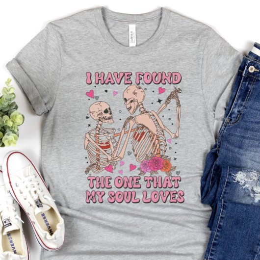 Funny Skeleton Valentine's Day, tanzende Skelette T-Shirt