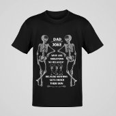 Funny Skeleton "Vater Joke" T - Shirt (Black Optio