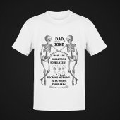 Funny Skeleton "Vater Joke" T - Shirt (Weiße Optio