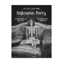 Funny Skeleton Vintag Gothic Halloween-Party