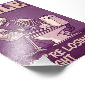 Funny Skeleton Weight Loss Poster (Ecke)