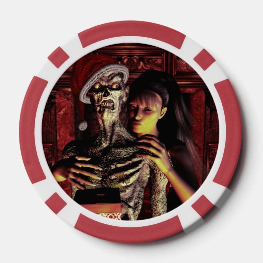 Funny skeleton with woman pokerchips (Rückseite)