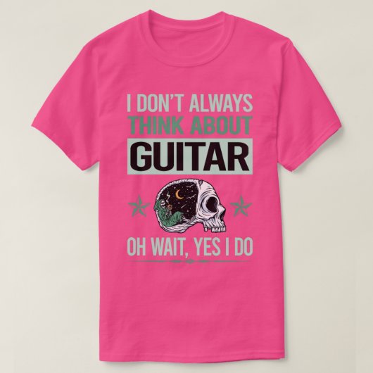 Funny Skeleton Yes I Do Guitar Gitarrist T-Shirt (Design vorne)