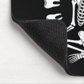 Funny Skeleton Yoga Dentist Tooth Zahnarzthygienis Mousepad (Ecke)