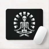 Funny Skeleton Yoga Dentist Tooth Zahnarzthygienis Mousepad (Mit Mouse)
