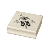 Funny Skeleton Zeichnend Holding-Ziern Weihnachtsm Gummistempel (Stempel)