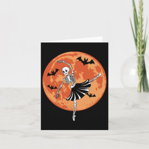 Funny Skelettanzen Ballett Liebhaber Spookly Hallo Karte