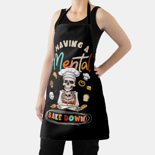 Funny Skeletts Backen Lover mit Mental Schürze (InSitu)