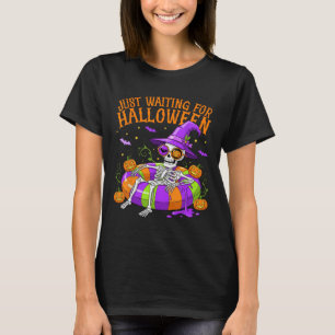 Funny Skeletts Float gerade Gewartet zu Halloween T-Shirt