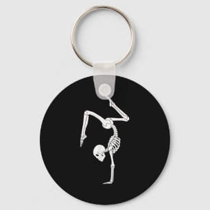 Funny Skeletts Gymnastik Halloween Kostüm Soky G Schlüsselanhänger