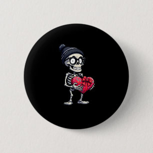 Funny Skeletts Men Skeleton Herzrhythmusstörungen Button