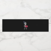 Funny Skeletts Men Skeleton Herzrhythmusstörungen Wasserflaschenetikett (Einzelnes Label)